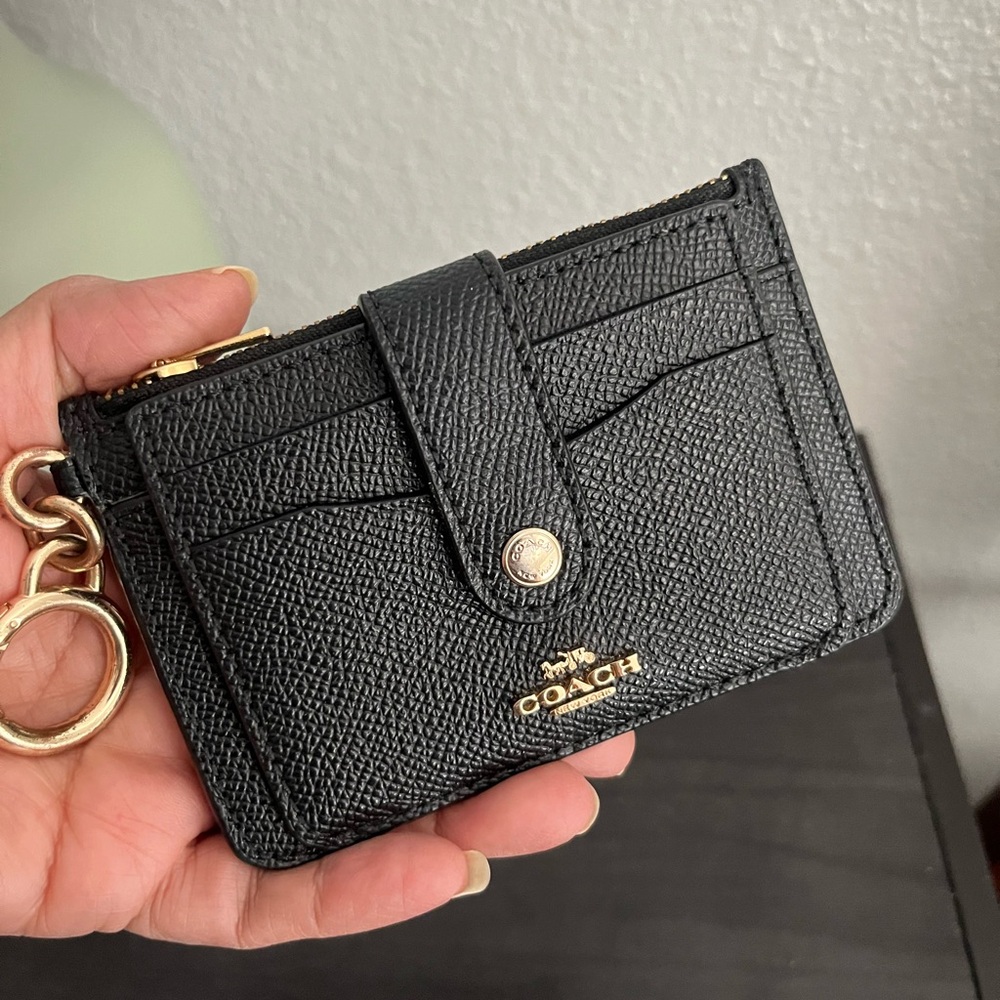 Coach Attachment Card Case Key Fob Holder Wallet